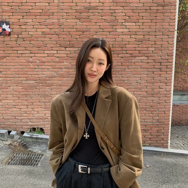 에토스 코듀로이 자켓(카키) 새제품