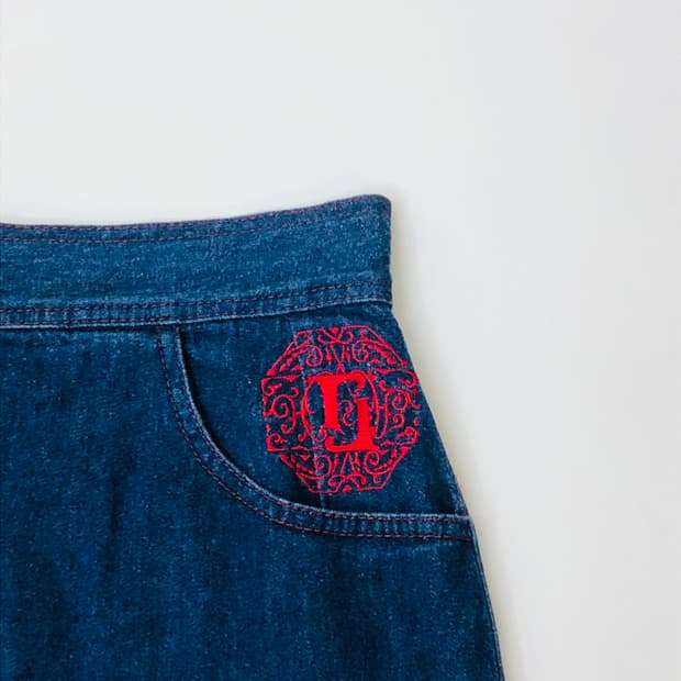 90's Fendi 펜디 데님 스커트  