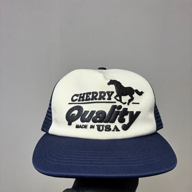 [free]CHERRY LA 메쉬캡 네이비