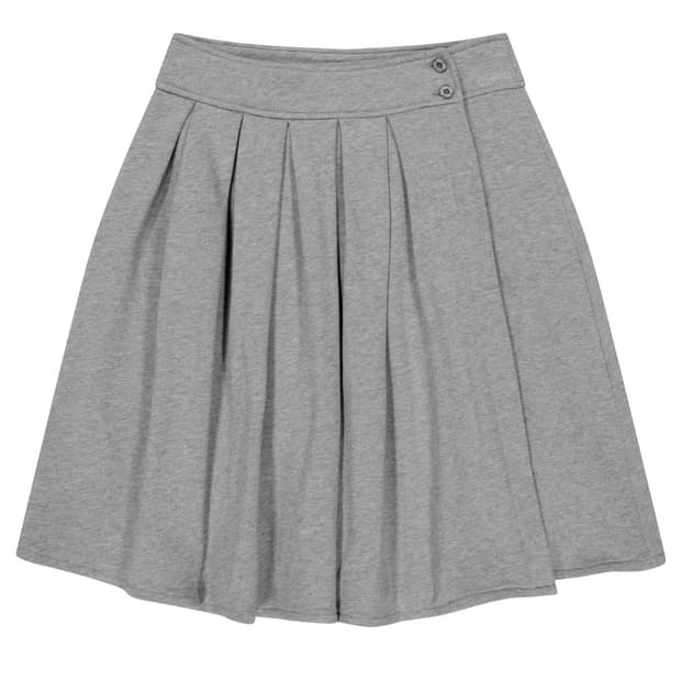 코이세이오 COZY SWEAT WRAP SKIRT MELANGE GREY