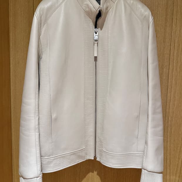 시스템옴므 크로커 레더 양가죽 자켓 100