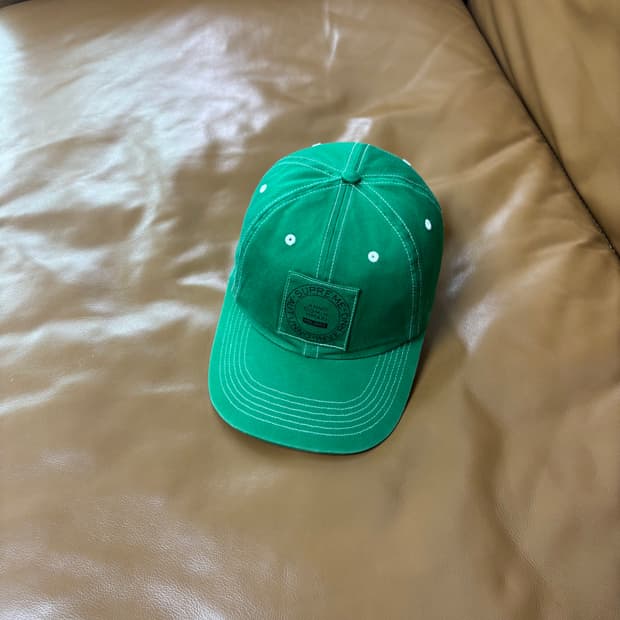Supreme 슈프림 밀라노 스티치 그린 6패널 볼캡 모자 (Green)