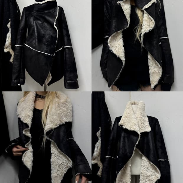 “Vintage” V-Kei Rare Design Draped Jacke