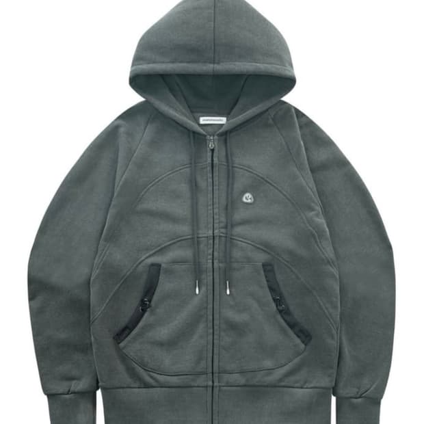 새상품) 코이세이오 스트링 포켓 후드집업 블랙 코이세이오 후드집업