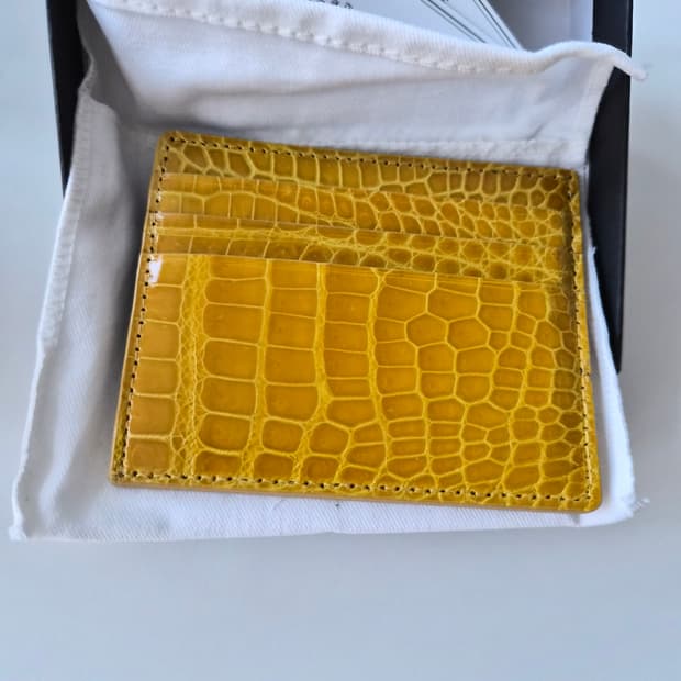 리얼악어가죽 카드지갑 새상품