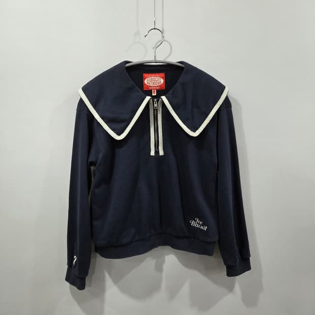 아이스비스킷 하프집업 세일러 카라 맨투맨 155