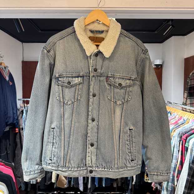 리바이스 프리미엄 데님 양털 자켓 L
