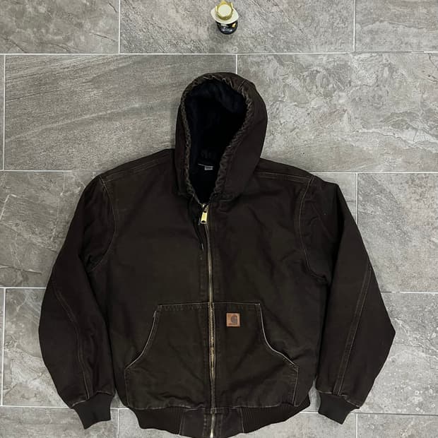 (L) 칼하트 덕 액티브 후드자켓 J130 DKB 다크브라운