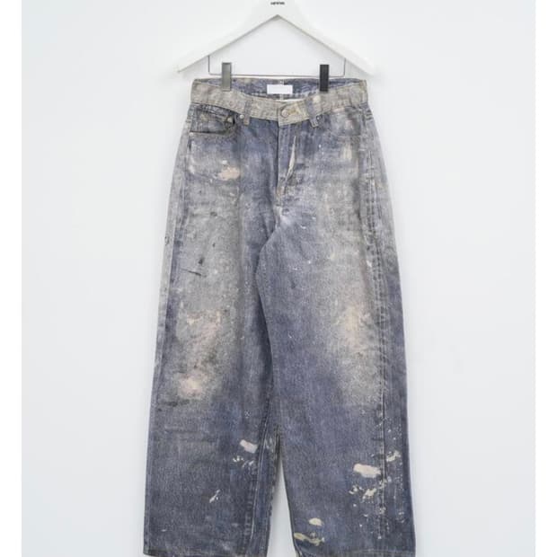 (무배) 하이파이펑크 디지털 와이드 데님