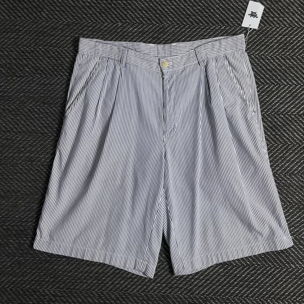 라코스테 스트라이프 치노 버뮤다 팬츠o 3552