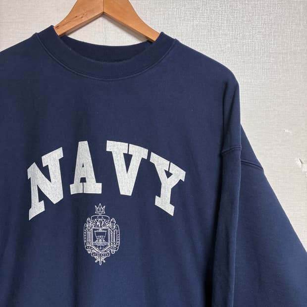 빈티지 아웃스탠딩 맨투맨 네이비 M