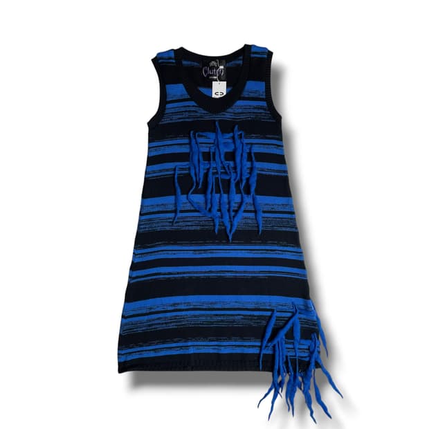 Clutch 펠트 울 100 스트라이프 원피스