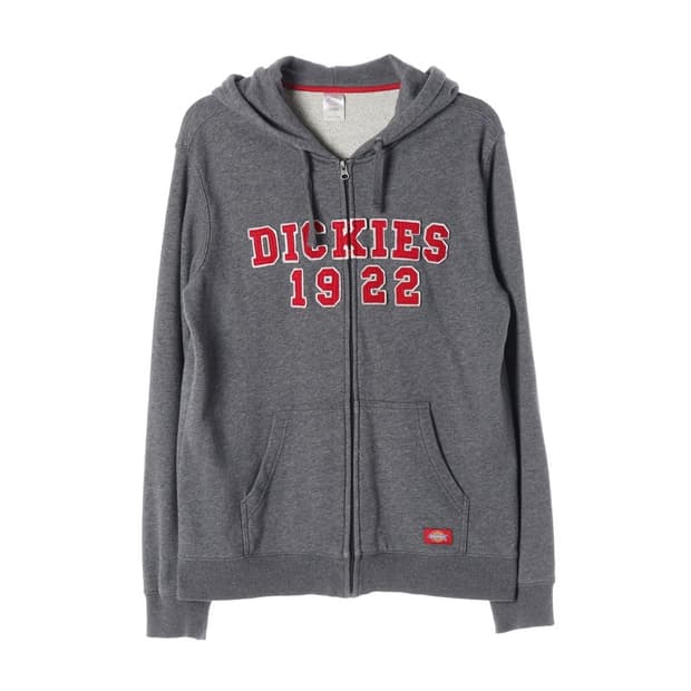디키즈 1922 아플리케 자수 로고 후드 집업 차콜 L