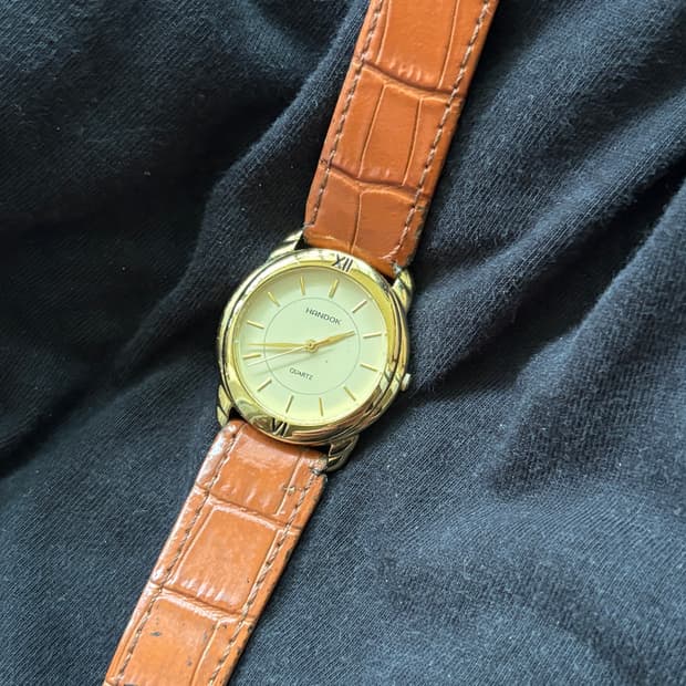vintage handok leather watch 