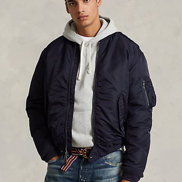 폴로 랄프로렌 네이비 봄버 자켓