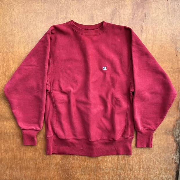 챔피온 USA 리버스위브 스웻셔츠 버건디