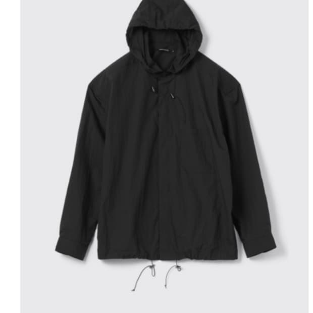 해칭룸 Hooded Shirt Ripstop 후디셔츠 블랙