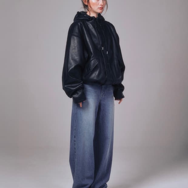 유희 레더 점퍼 가죽 자켓