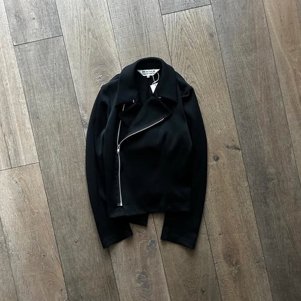 꼼데가르송 레이온 라이더 자켓