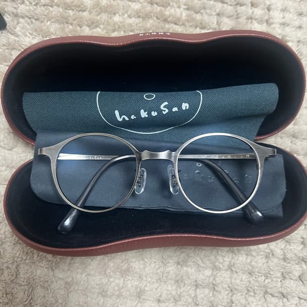 백산안경 티탄 판토 실버