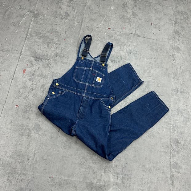 칼하트 WIP 데님 오버롤