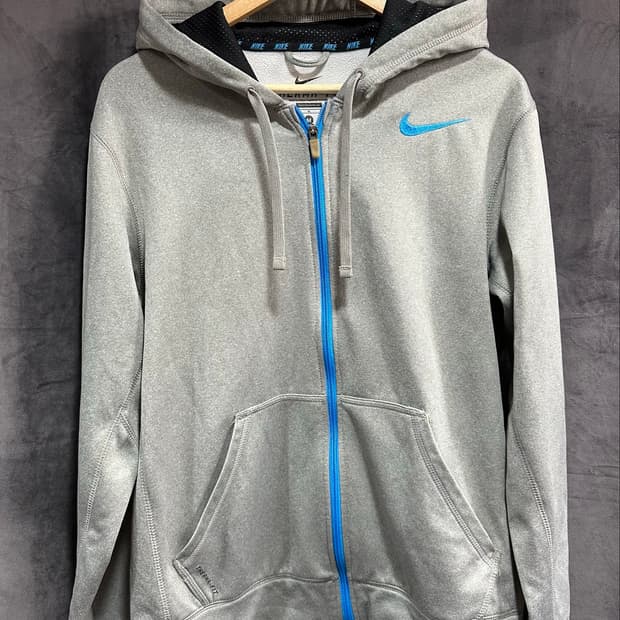 나이키 NIKE THERMA-FIT 기모 후드집업 95 M 그레이