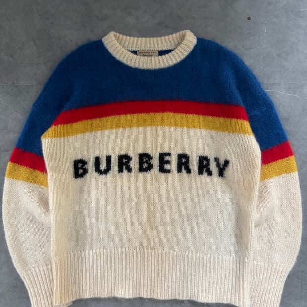 Burberry 버버리 런던 빅로고 모헤어 니트