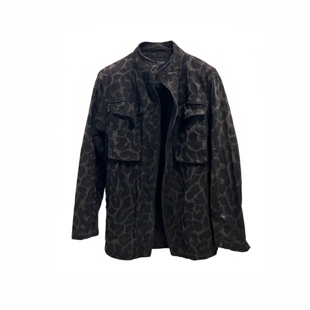 타임 레오파드 패턴 자켓 55