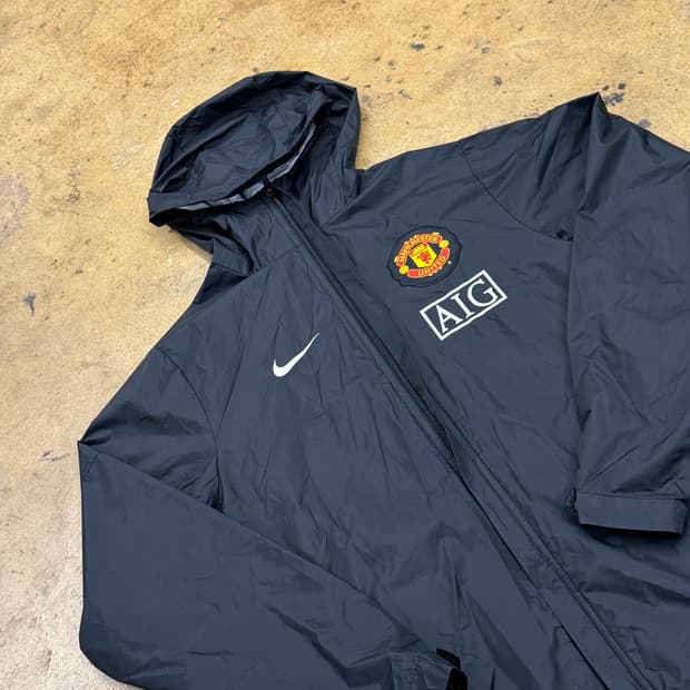 [정품/xs,90] 나이키 맨유 AIG 바람막이 후드 자켓 b10