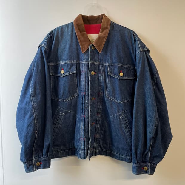 90s 체리 블라썸 데님 자켓