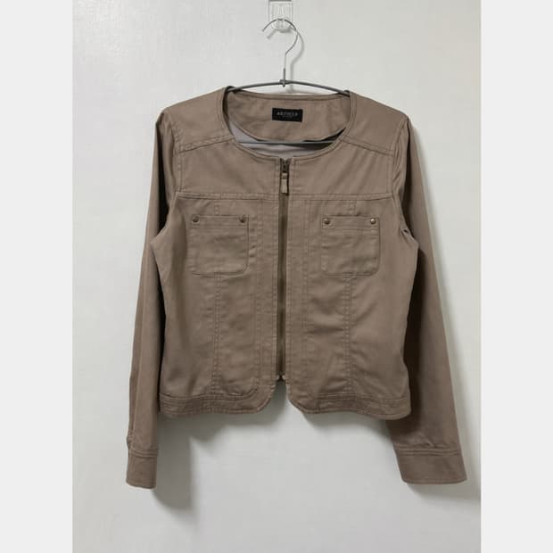 여성 투 포켓 빈티지 자켓