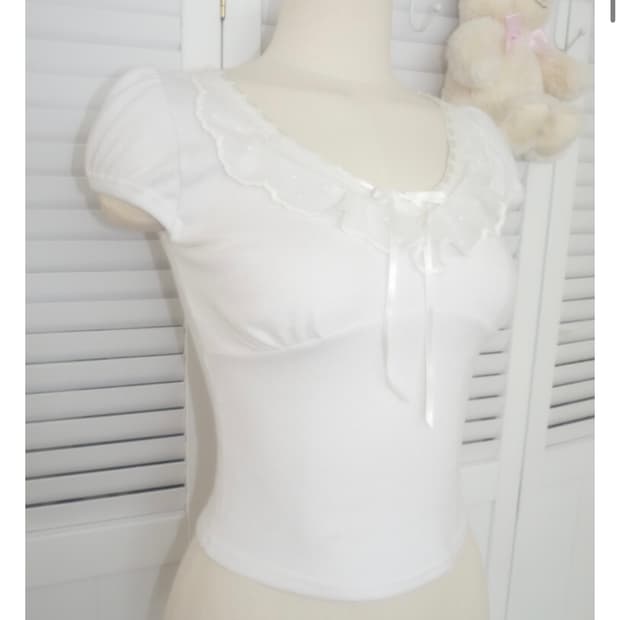 엔젤넘버555 Cloud Frill Tshirt