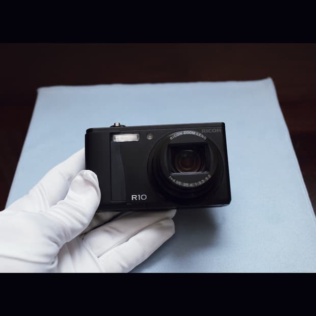 레어<준민트급> 리코 R10 (r8) 블랙  빈티지 디카