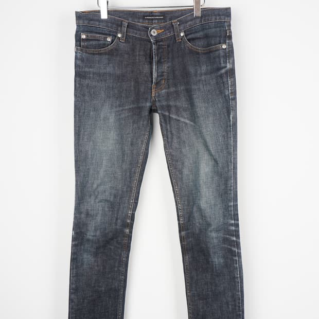LOUNGE LIZARD indigo denim pants