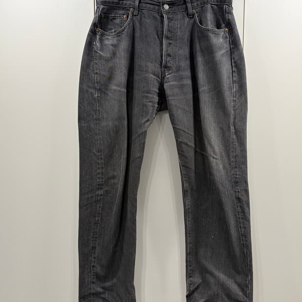 시오타 블랙 수빈 코튼 13.5oz 스트레이트 데님 34