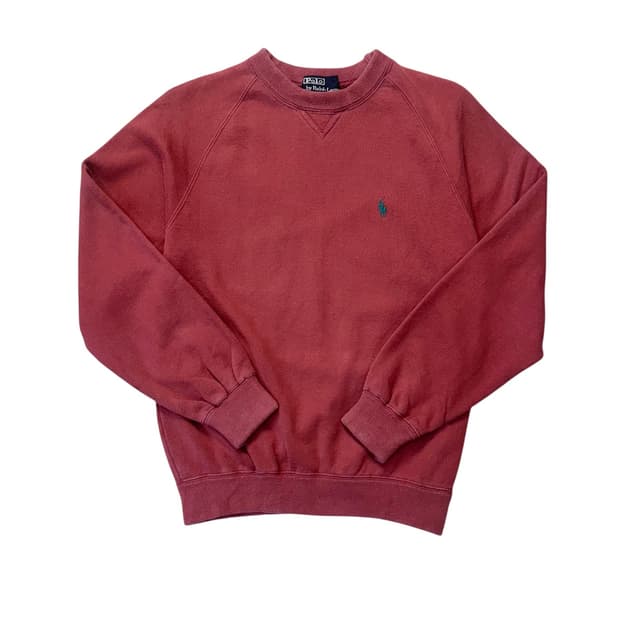 폴로 버건디 맨투맨