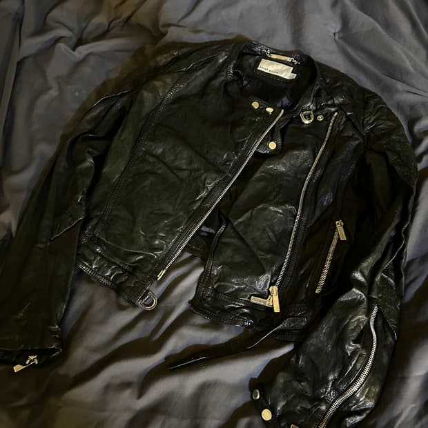 Sheep Skin Leather Rider Jacket