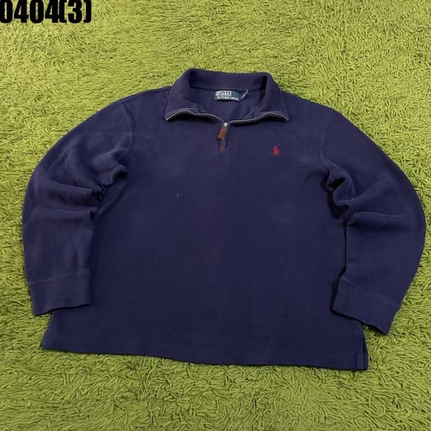 폴로 랄프로렌 반집업 니트