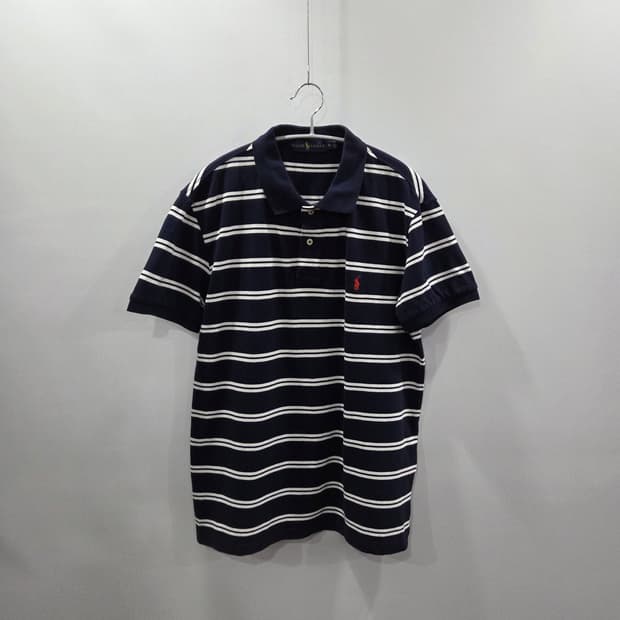 폴로랄프로렌 코튼 카라 스트라이프 반팔티 XL