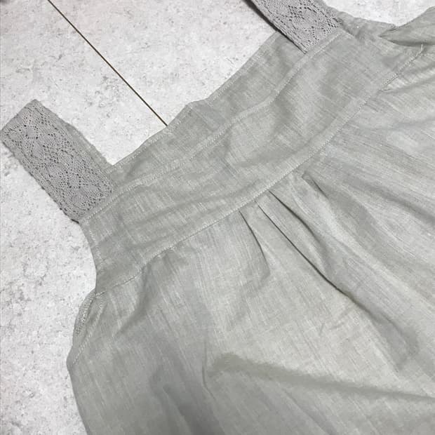 봉지빈티지 모리걸 코지모리 크로쉐 나시 핀턱 원피스 블라우스