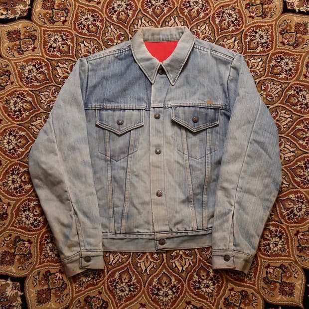 70s JC Penney 빈티지 데님 트러커 타입3 made in usa