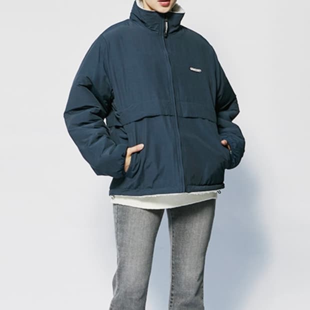 [95]세인트페인 리버시블 뽀글이 점퍼