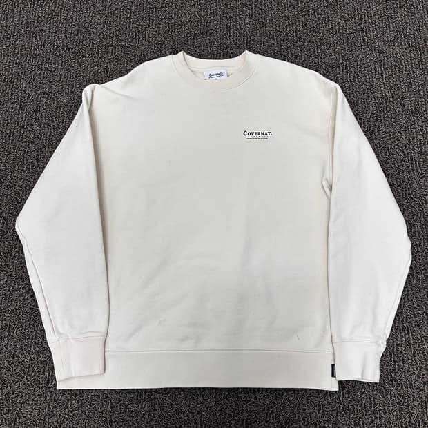 커버낫 맨투맨 아이보리 M