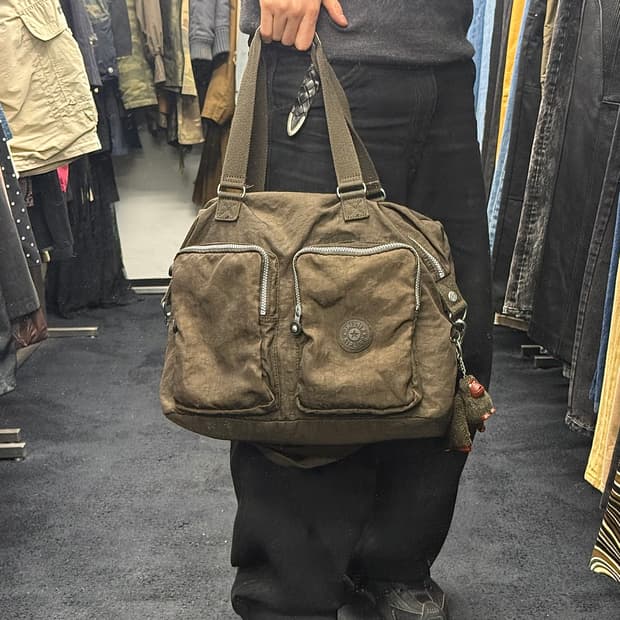 키플링 브라운 갈색 빅 크로스백 토드백 큰 가방 고릴라 인형 키링 모리걸