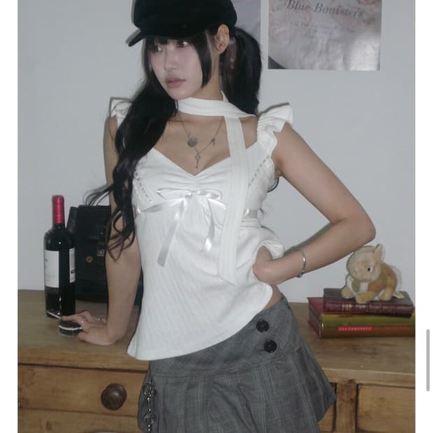 엔젤넘버 555 플리츠 스커트