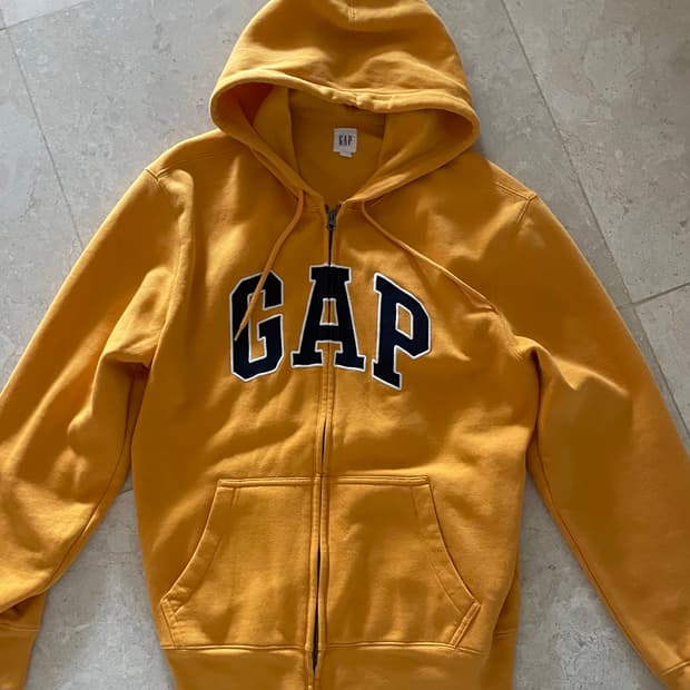 갭 후드집업 옐로우 L