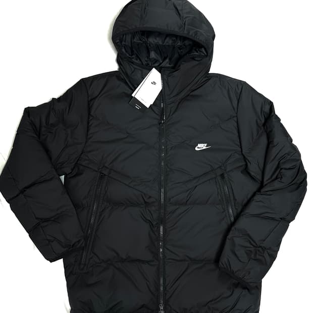 (L)나이키 NSW 스톰핏 윈드러너 후드 패딩 자켓 블랙 새제품