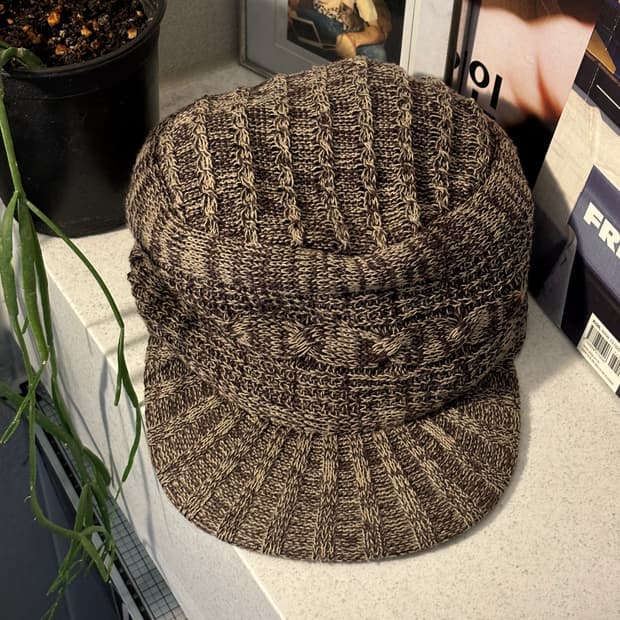 Ca4la 니트 밀리터리 캡