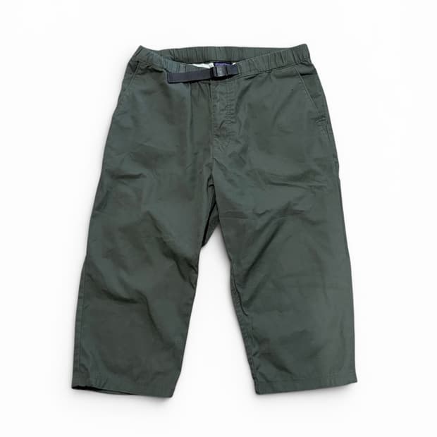 파타고니아 Olive 색상 7부 트래킹 팬츠