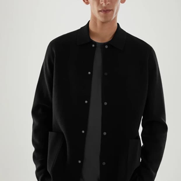 COS 코스 울 니트 가디건 네이비 L